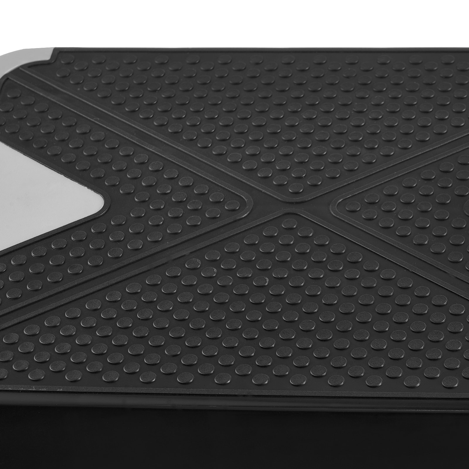 Aerobic Exercise Step Platform Height Adjustable Workout Stepper 4 Riser Gray_voghion.com